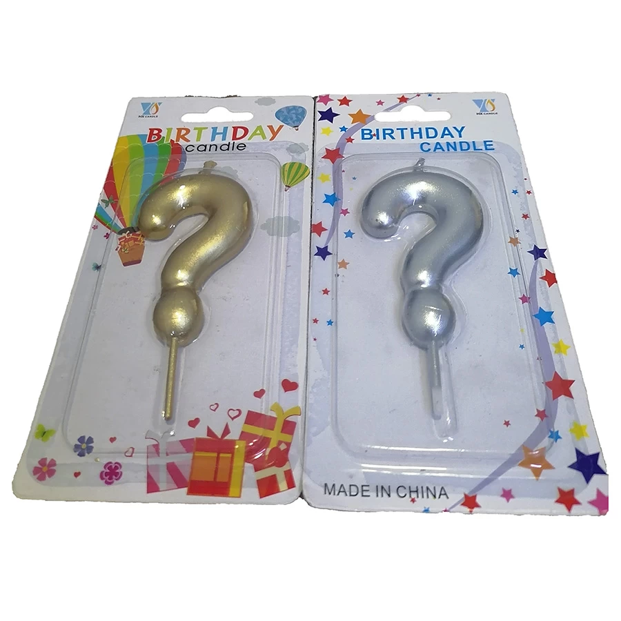 Rođendanske svećice - srebrni i zlatni brojevi