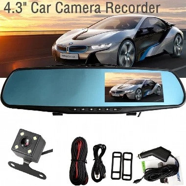 Auto kamera retrovizor full HD 1080p + rikverc kamera