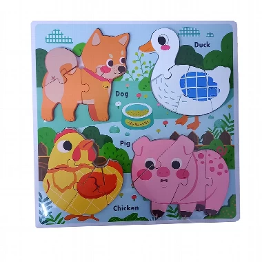 Dečiji set drvenih puzzli 2