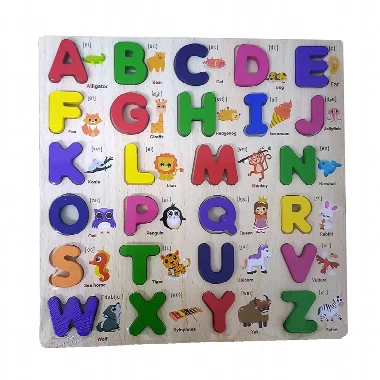 Dečiji set drvenih puzzli alfabet
