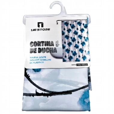 Zavesa za kupatilo Plavo cveće